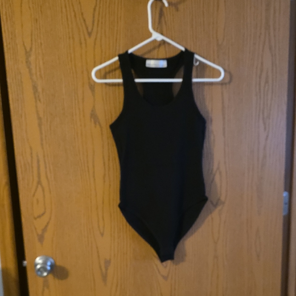Zenana Outfitters Classic Black Bodysuit